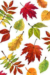 Painterly fall leaves Poster och Canvastavla