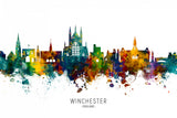 Winchester England Skyline Poster och Canvastavla
