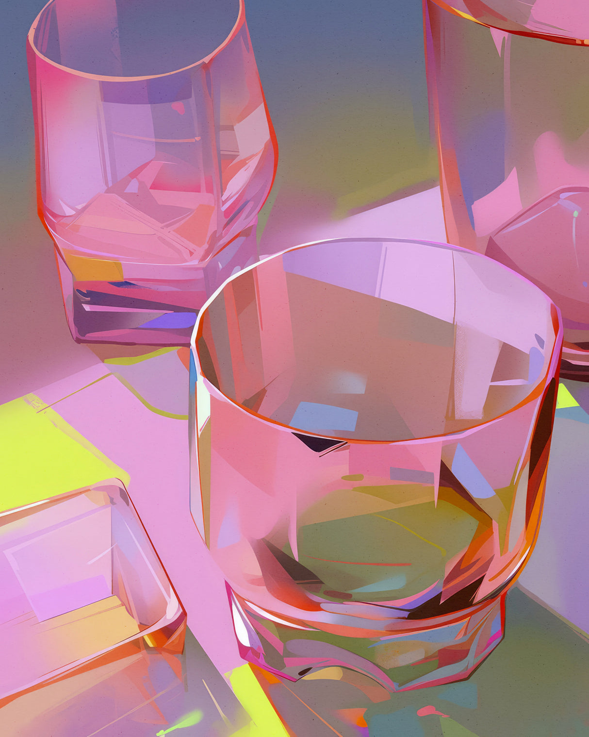 Pink Glasses 2 Poster och Canvastavla