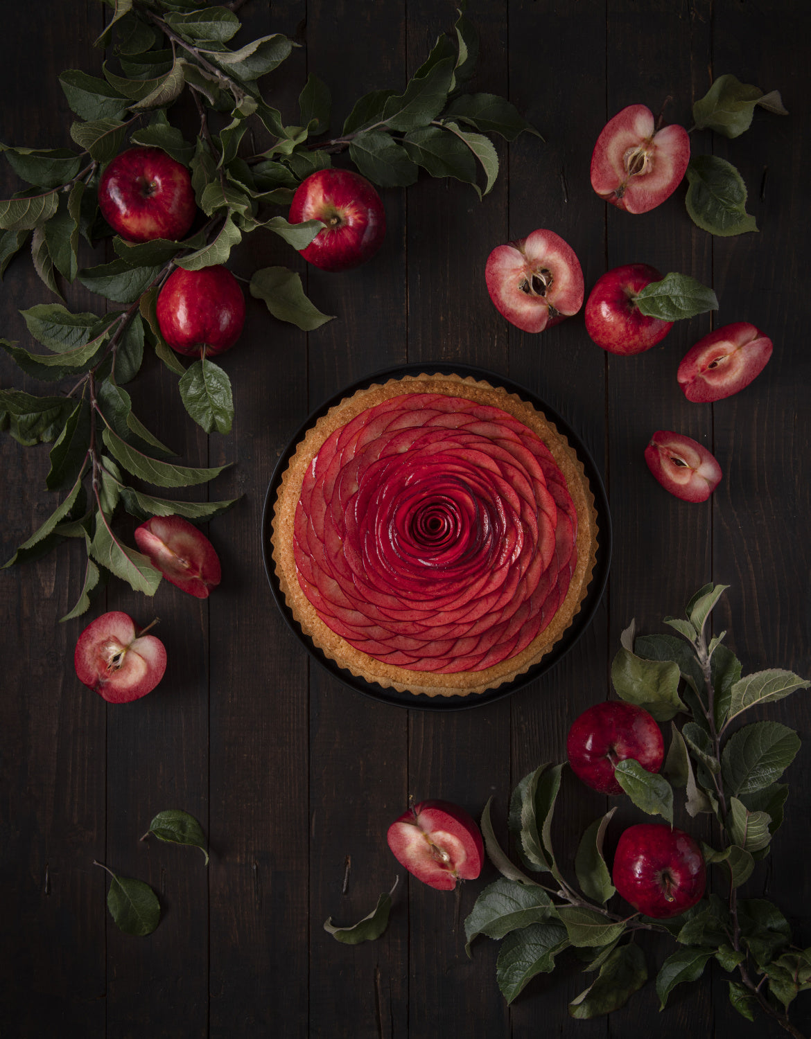 Redlove apples frangipane tart Poster och Canvastavla