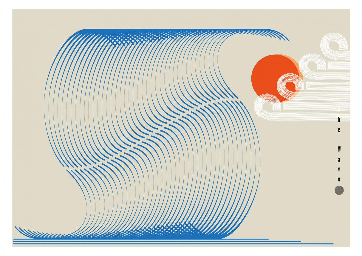 The Wave Biscuit - Blue Poster och Canvastavla