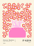 Flower Market. Paris Poster och Canvastavla