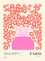 Flower Market. Paris Poster och Canvastavla