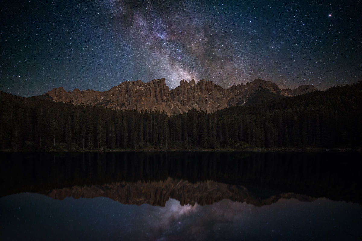 Lago di Carezza Poster och Canvastavla