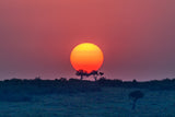 Equatorial sunset Poster och Canvastavla