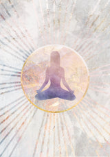 Marble Yoga Sun Rays Poster och Canvastavla