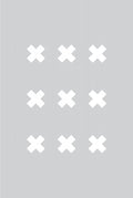 Cross Gray Poster och Canvastavla