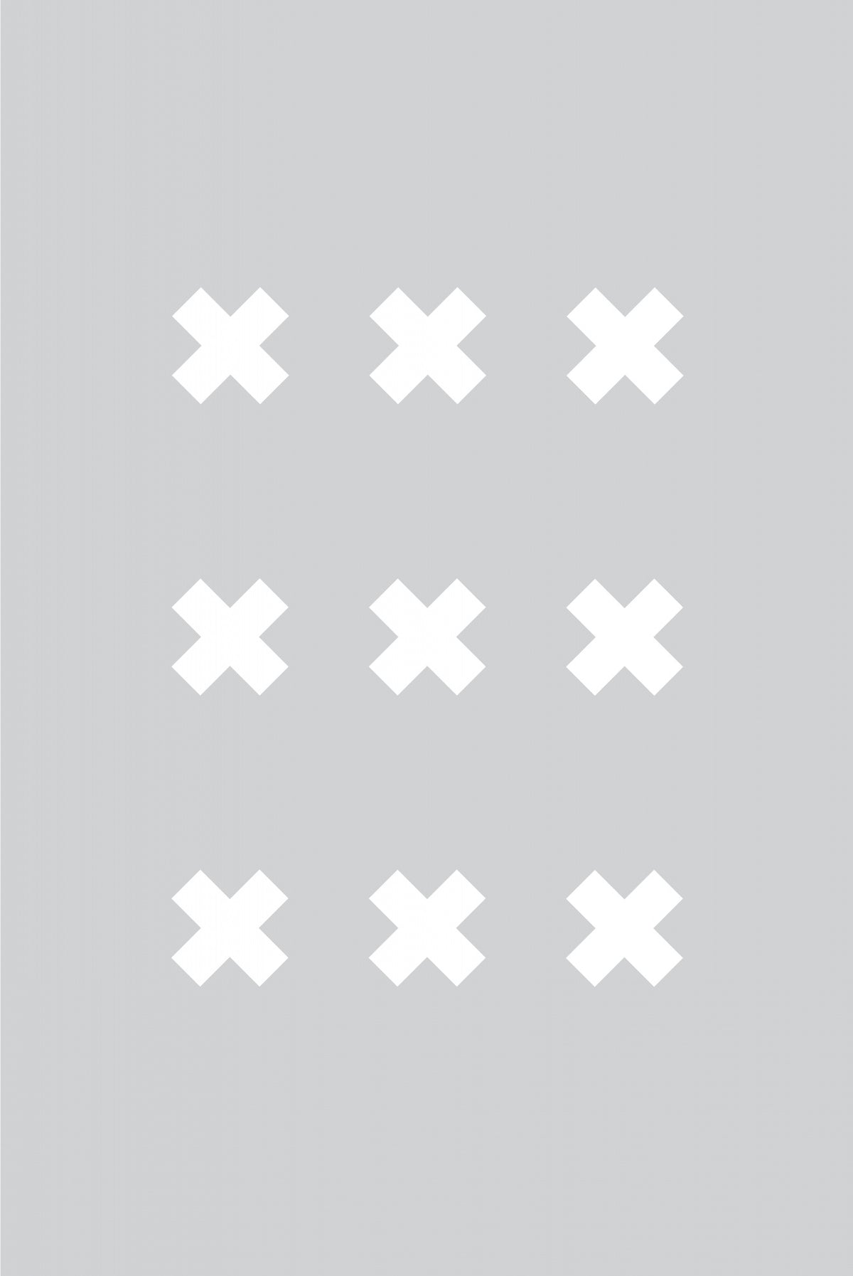 Cross Gray Poster och Canvastavla