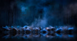 Swans on the lake.... Poster och Canvastavla