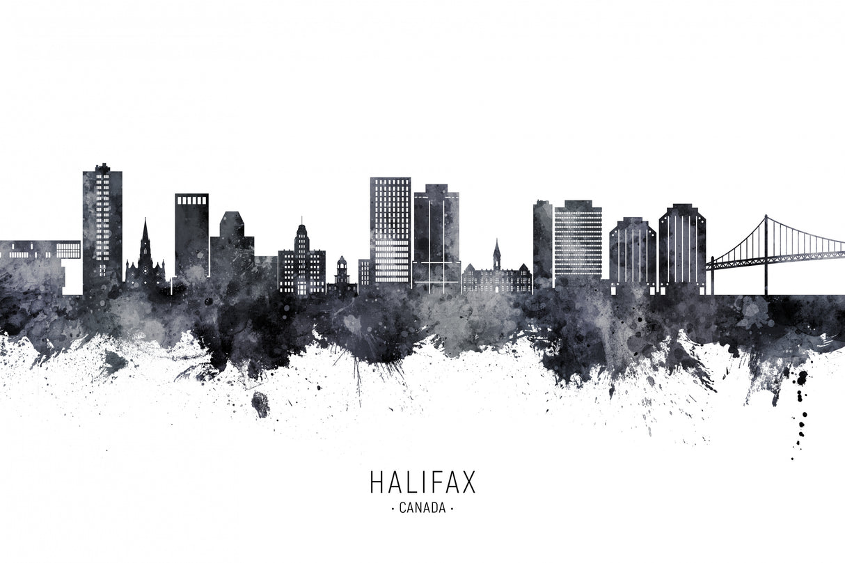 Halifax Canada Skyline Poster och Canvastavla