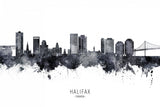 Halifax Canada Skyline Poster och Canvastavla