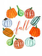 Fall pumkins Poster och Canvastavla