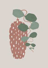 Terrazzo & Leaves Poster och Canvastavla