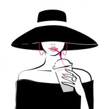 Hat Lady Poster och Canvastavla
