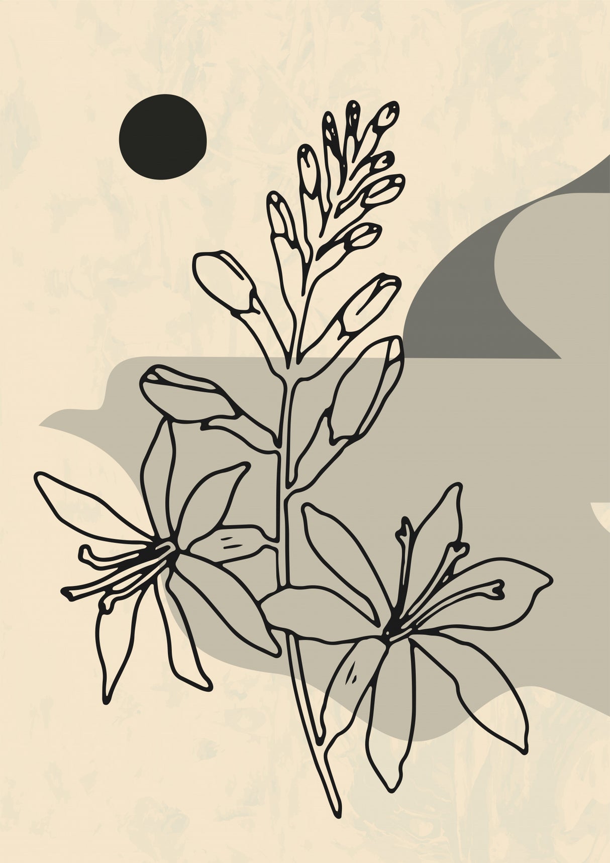 Abstract Flower 1 Poster och Canvastavla