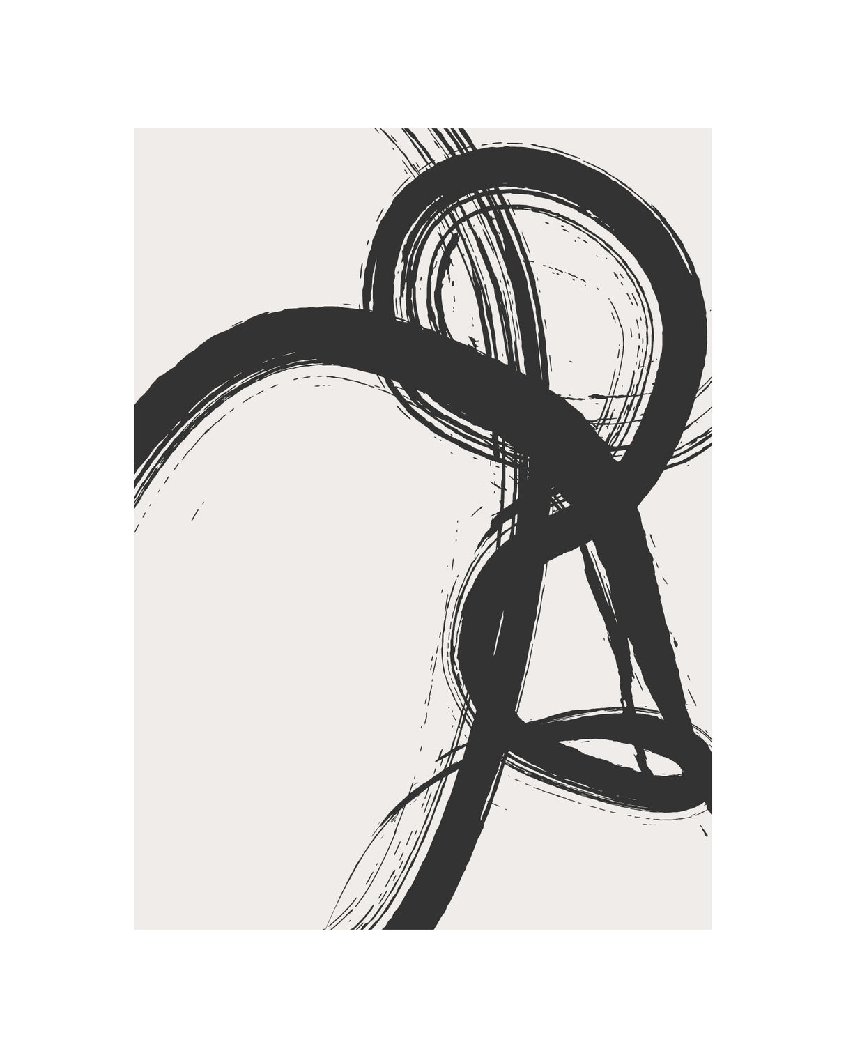 Abstract Brush No1 Poster och Canvastavla