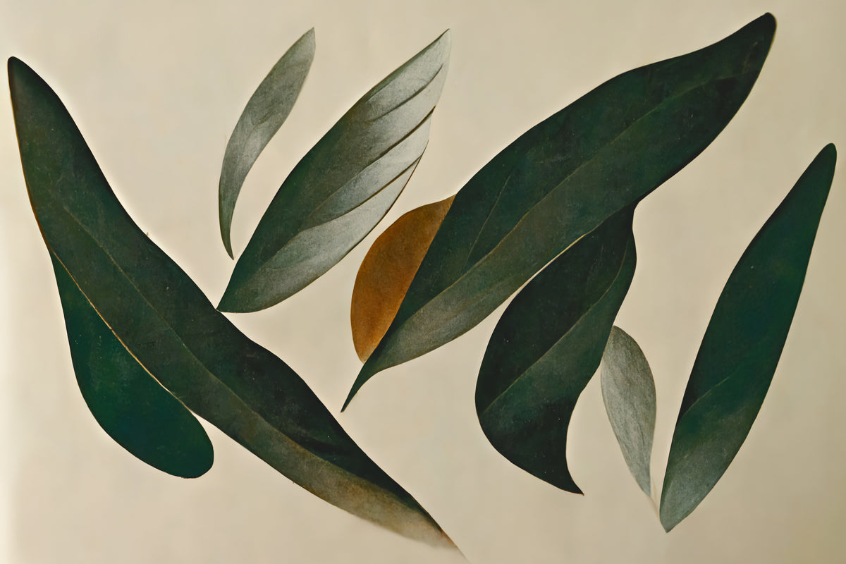 Floating Leafs Poster och Canvastavla