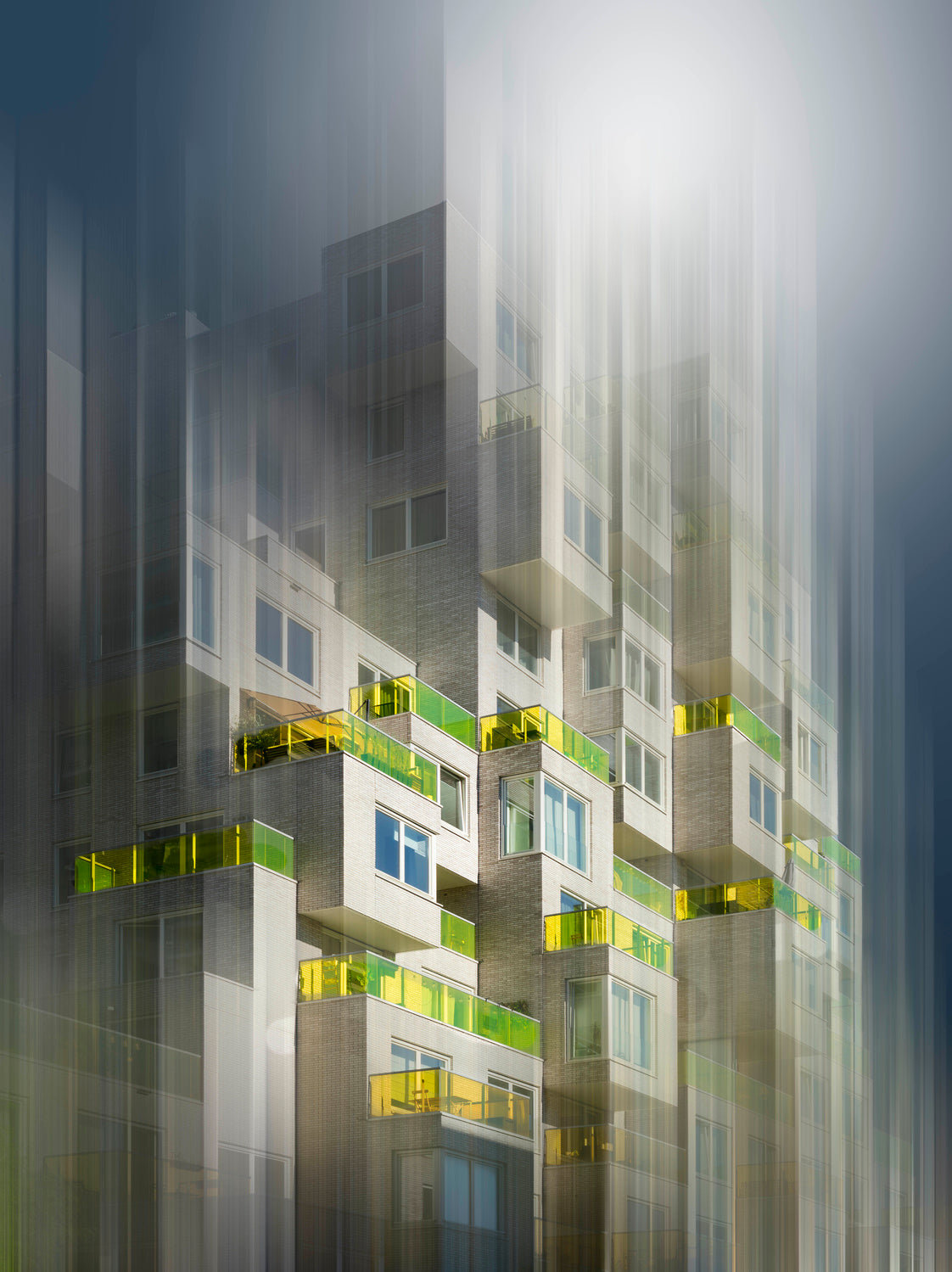 Sunny balconies Poster och Canvastavla