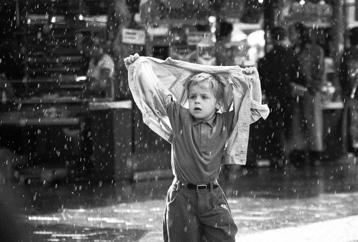 Raindrops keep falling on my head (from the series "Childhoods") Poster och Canvastavla