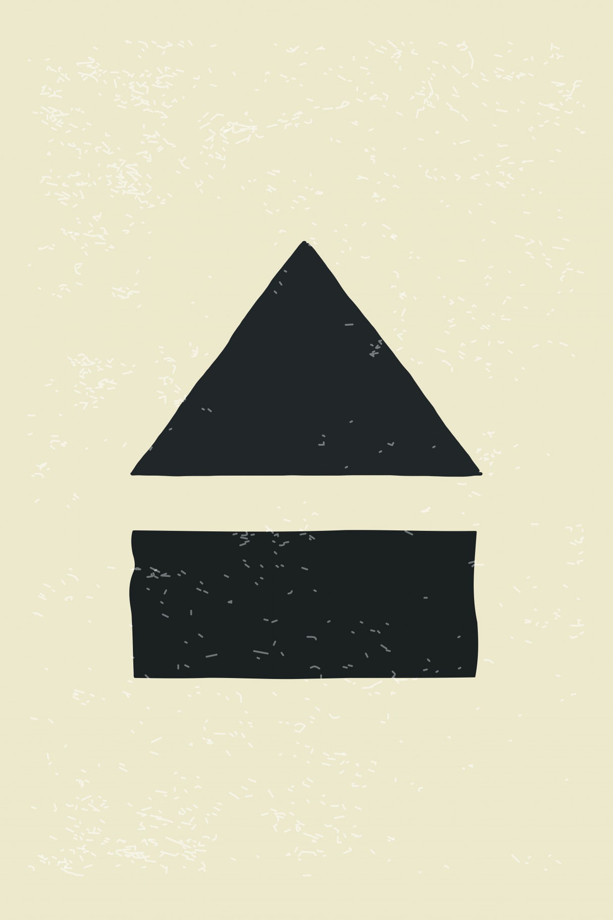 Black Minimal Shapes Series #6 Poster och Canvastavla
