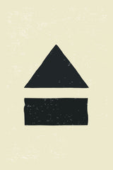 Black Minimal Shapes Series #6 Poster och Canvastavla