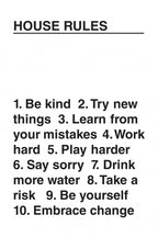 House Rules Poster och Canvastavla