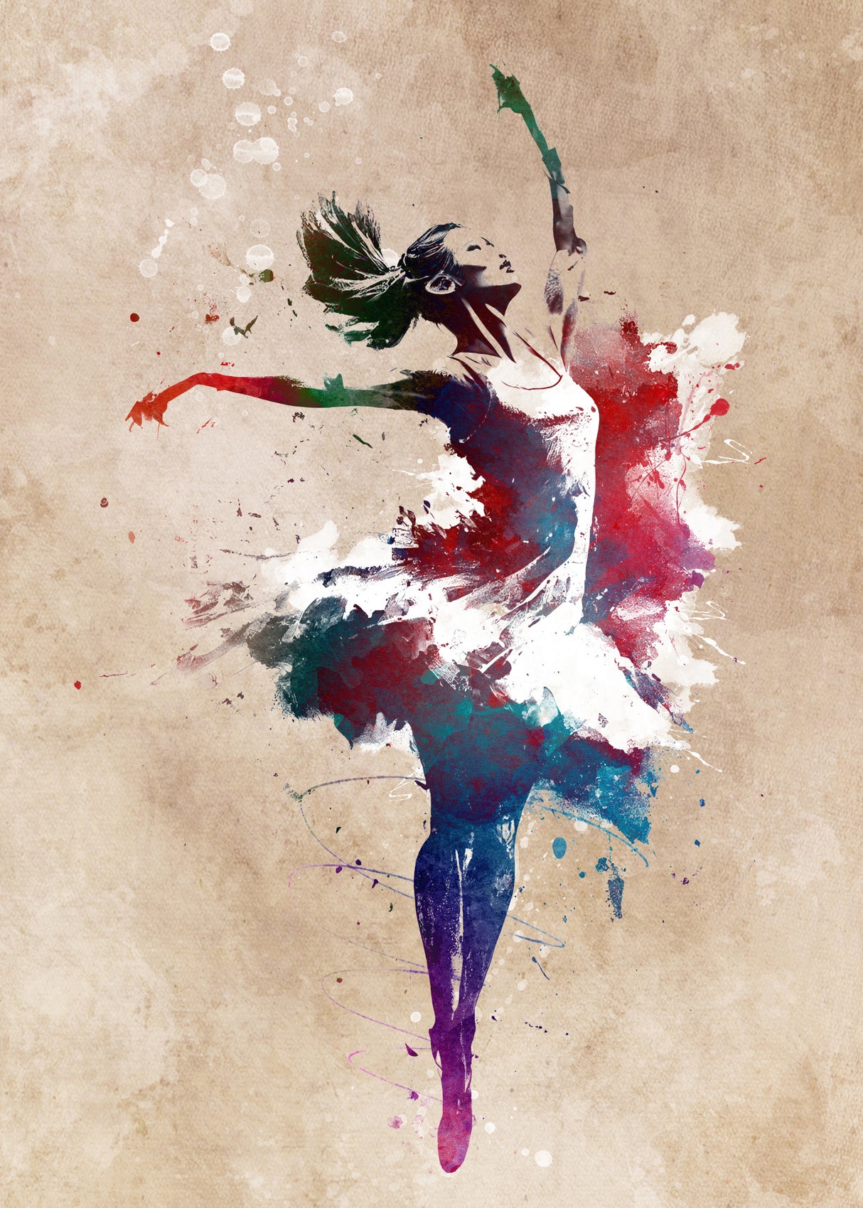 Ballet Dancer 1 Poster och Canvastavla