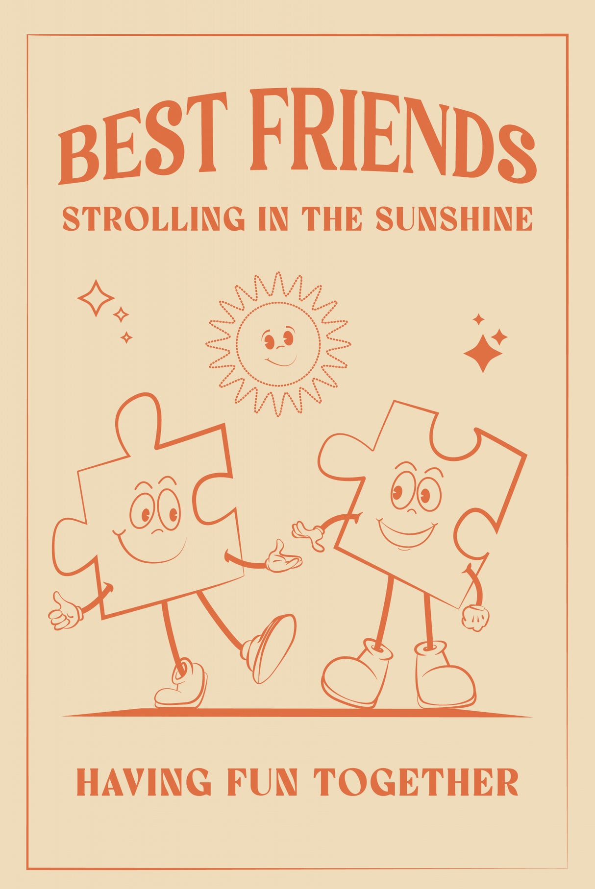 Best Friends Poster och Canvastavla