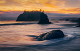 Sunset along the coast of Washington State Poster och Canvastavla