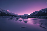 Early morning at Tasman lake Poster och Canvastavla