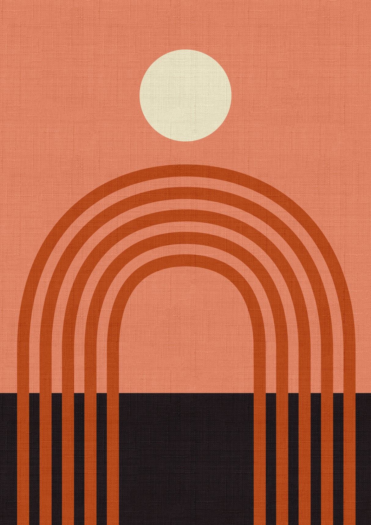 Geo Shapes Fall 21 Arc Poster och Canvastavla