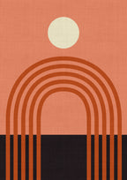 Geo Shapes Fall 21 Arc Poster och Canvastavla