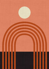 Geo Shapes Fall 21 Arc Poster och Canvastavla