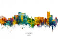 Athens Greece Skyline Poster och Canvastavla