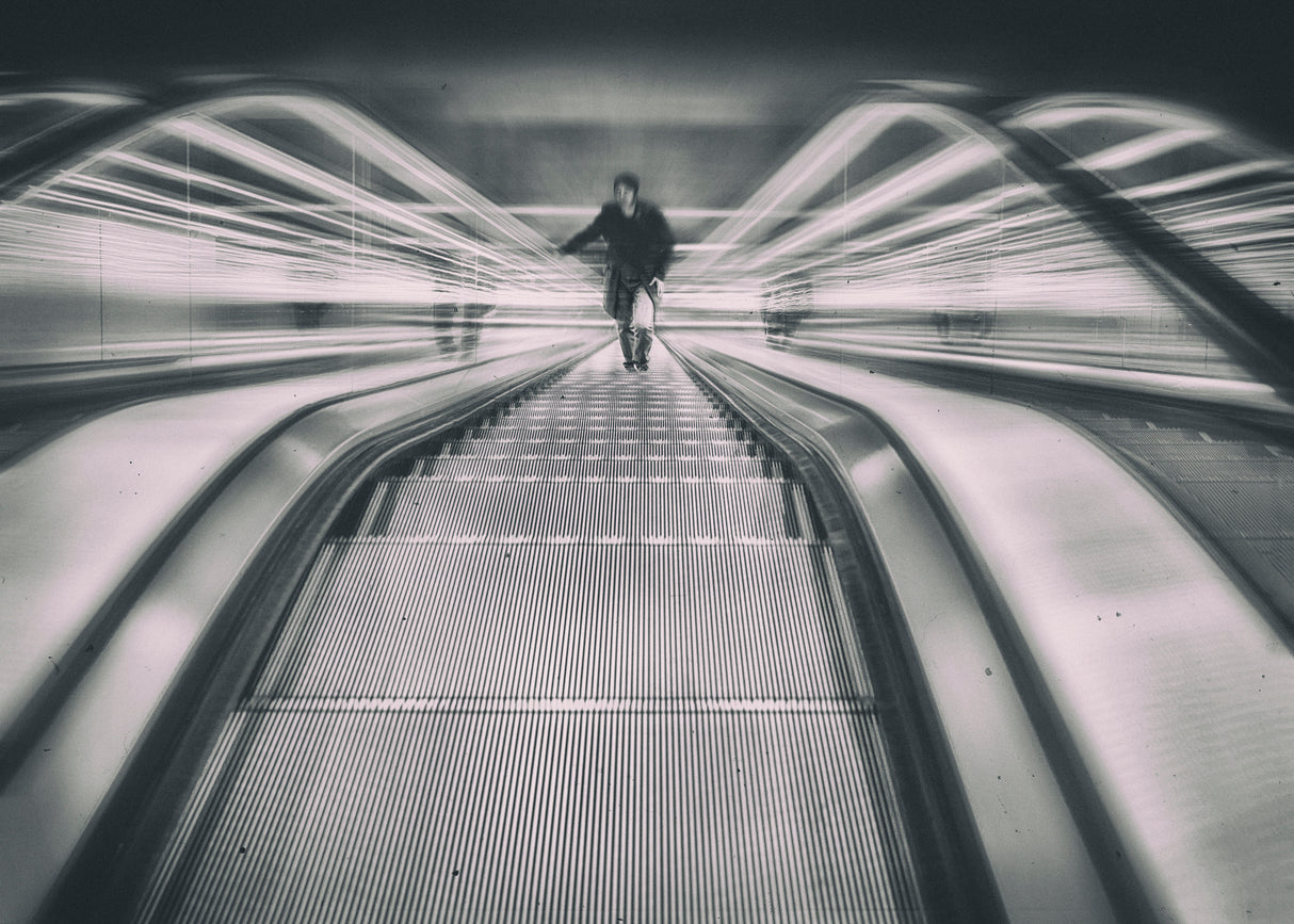 Escalator Poster och Canvastavla