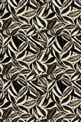 Brown Leafs Pattern Poster och Canvastavla