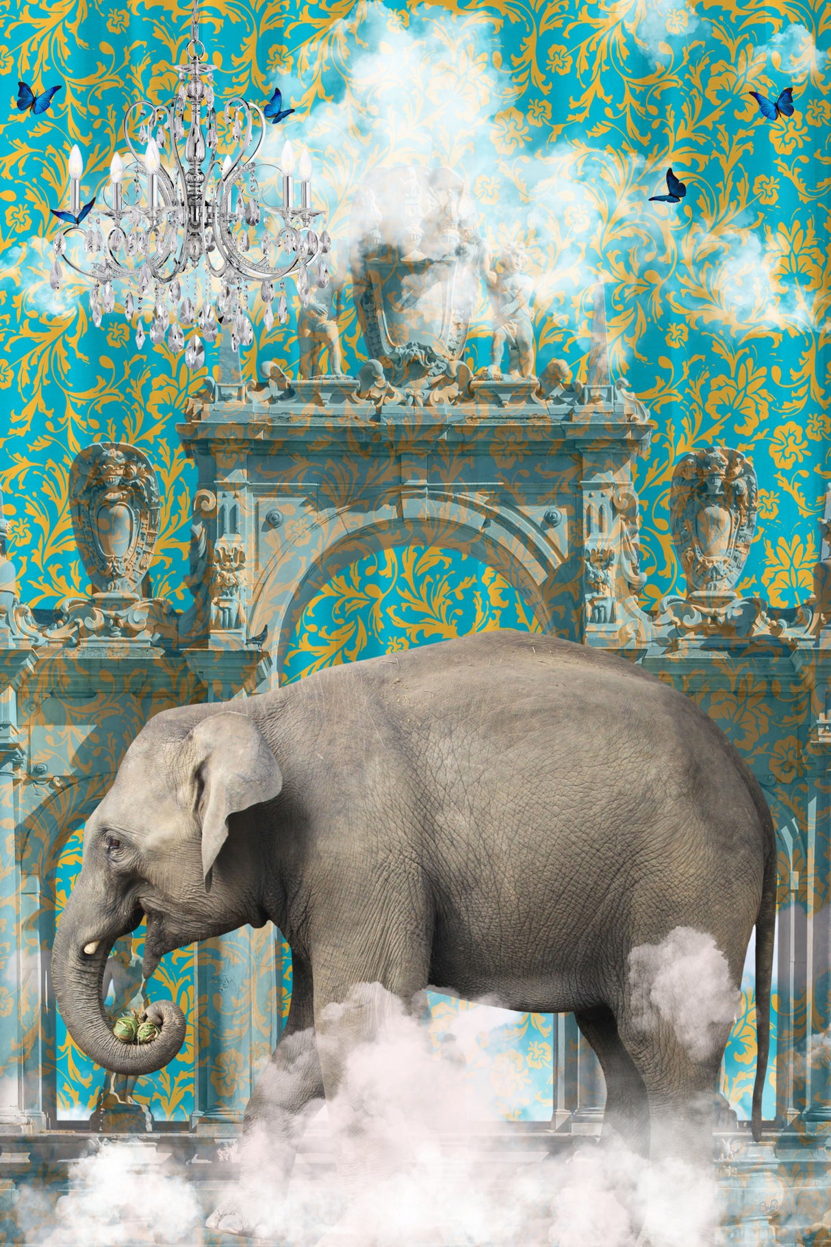 Elephant Adventures Poster och Canvastavla