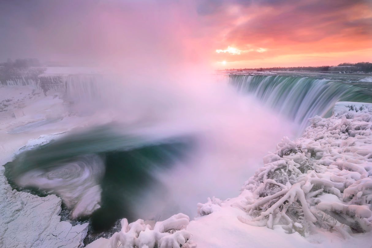 Niagara falls in winter Poster och Canvastavla