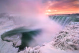 Niagara falls in winter Poster och Canvastavla