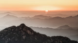 Huangshan sunrise Poster och Canvastavla