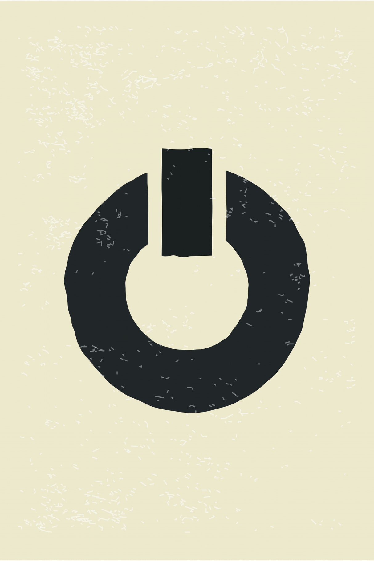Black Minimal Shapes Series #8 Poster och Canvastavla