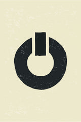 Black Minimal Shapes Series #8 Poster och Canvastavla