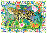'Painted Jaguar' In the Jungle Poster och Canvastavla