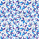 Floral Branches Navy Indigo Poster och Canvastavla