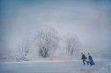 Traditional skating (Netherlands) Poster och Canvastavla