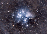 Seven Sisters in the midst of Cosmic Muddy Field. Poster och Canvastavla