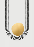 Gold unbalanced Poster och Canvastavla