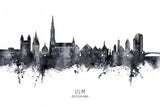Ulm Germany Skyline Poster och Canvastavla