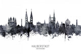 Halberstadt Germany Skyline Poster och Canvastavla