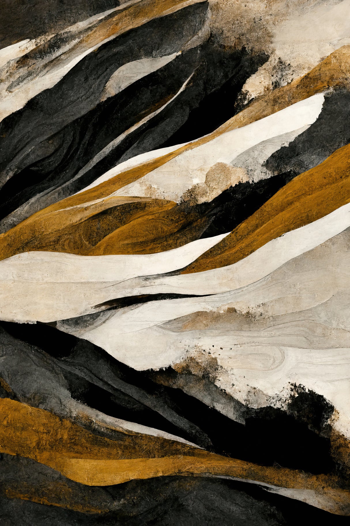 Rough Mountains Poster och Canvastavla